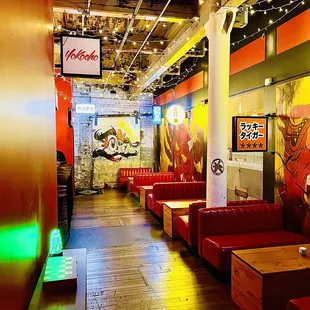 the interior of a restaurant