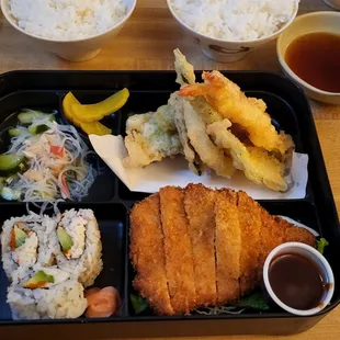 Tonkatsu lunch bento $13