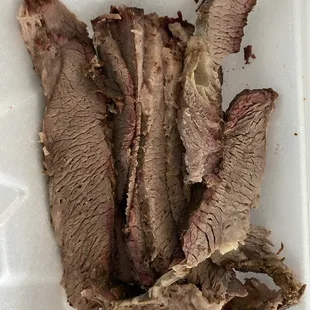 Loose cut brisket