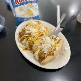 3 Coneys &amp; Chips &amp; Drink $10.99