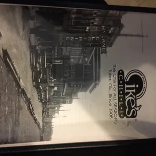 menu-ike's opened in 1908