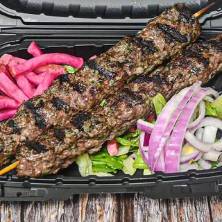 Beef Kabob Combo Plate