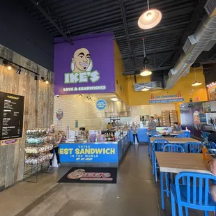 the inside of the store