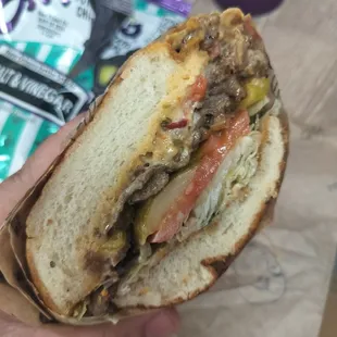 Massive steak sandwich! Good deal