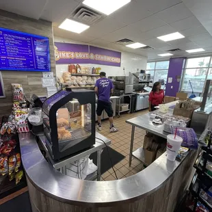 customers at the counter