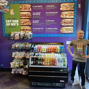 Bottled drinks and chips