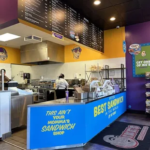 Main ordering area inside