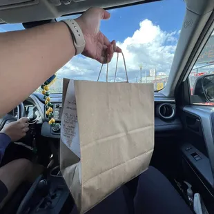 To Go Order: Bill Walsh Sandwich, Jaymee Sirewich, 2 chocolate chip cookies, and a Bag Of Chips
