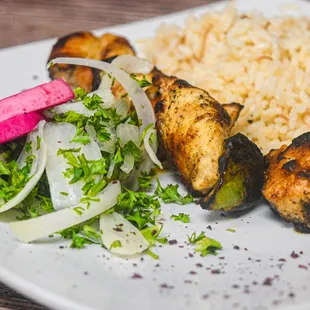 CHICKEN KABOB COMBO