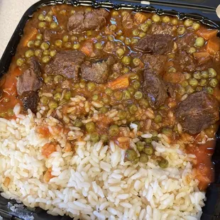 Peas and Lamb Dinner