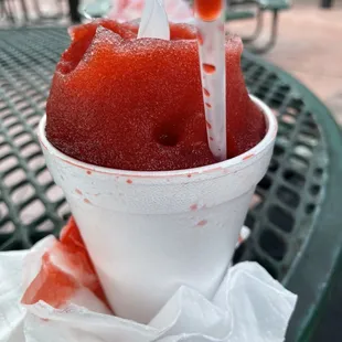 Sugar free strawberry snowball