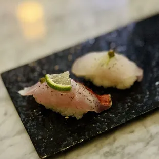 Yellowtail, red snapper