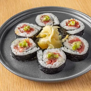 Toro roll with fresh wasabi