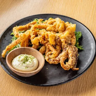 Fried squid leg