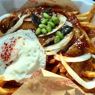 The tonkatsu fries
