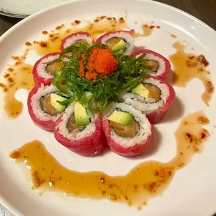 Cherry Blossom Signature Roll Sushi