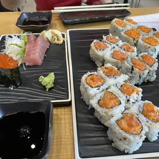 food, sushi and sashimi, sushi, sashimi