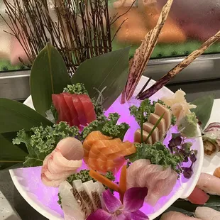 Sushi and sashimi for 2