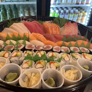 Various sashimi/nigiri orders