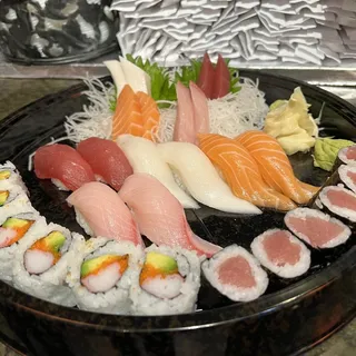 Sashimi Deluxe and Sushi Combo