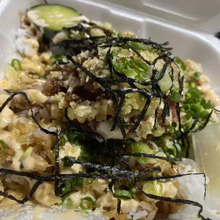 Spicy Tuna Don Volcano style