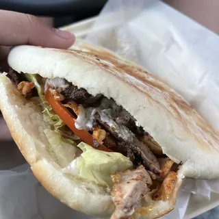 Mixed Dner Beef & Chicken Sandwich