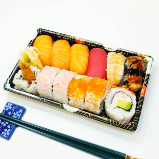 a variety of sushi