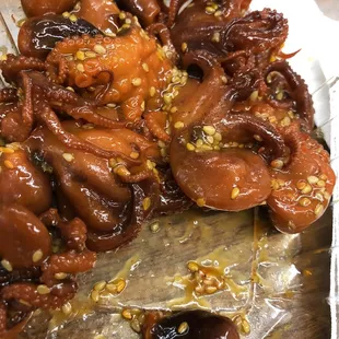 Marinated Baby Octopuses