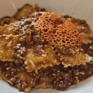 The Ravioli Bolognese was incredibly flavorful.
