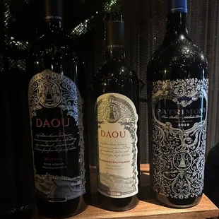 a selection of wines