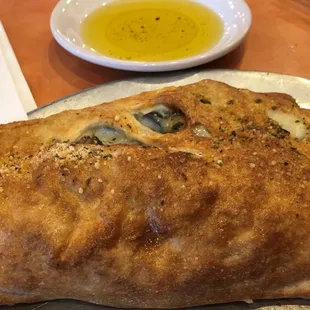 Mushroom and Black Olive Stromboli