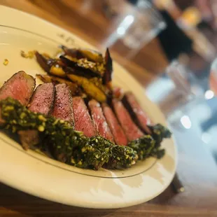 a plate of food on a table
