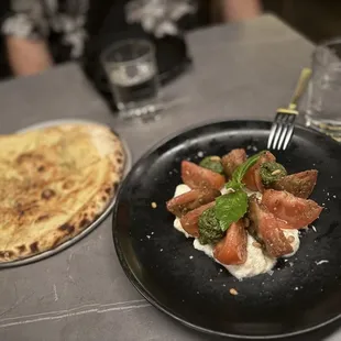 Heirloom tomato and bread