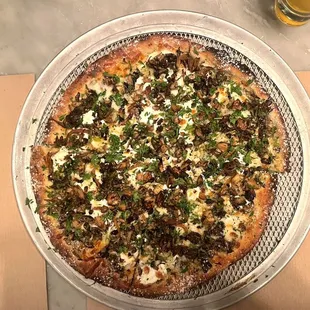 the pizza