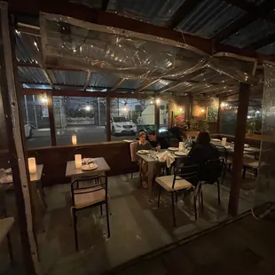 Thanksgiving Dinner Rush 7pm. Plenty of open tables inside but also too much attitude.