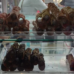 Cannoli shells on display