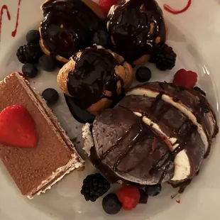 Trio of desserts
