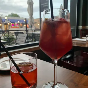 Strawberry Negroni and Sangria Rossa