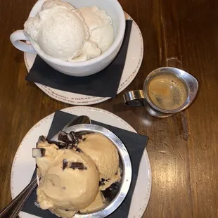 Salted Caramel Gelati and Affogato