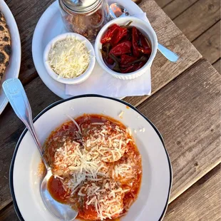 Ciao! Happy Hour! Polpette al Sugo and Sides!