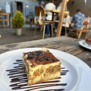 Ciao! Tiramisu that was comp'd to us! Grazie!