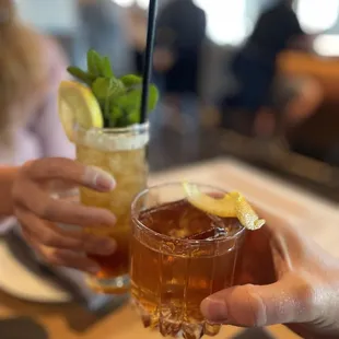 Delicious cocktails.