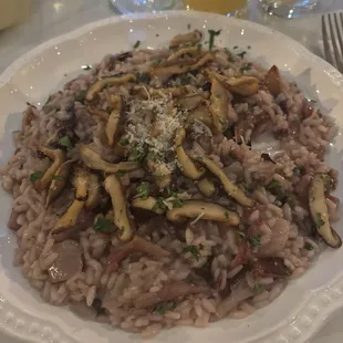 Mushroom and Guanciale Risotto
