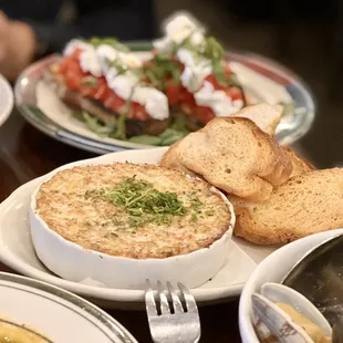 a table of food