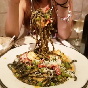 Black Squid Ink Noodles