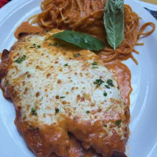 Chicken parmigiana alla vodka