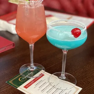 Mistletoe Margarita &amp; Frostbite Martini