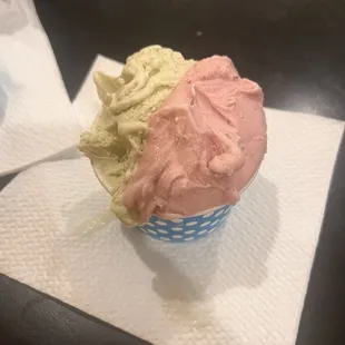 Pistachio and limeade