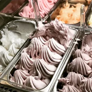 different flavors of gelato