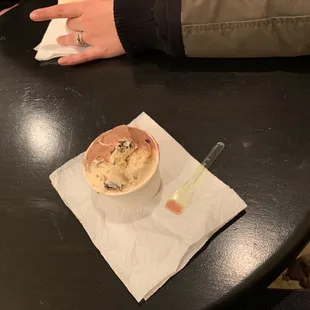 Brownie and caramel peanut butter cup.